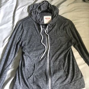 Light grey zip-up hoodie (Mossimo)